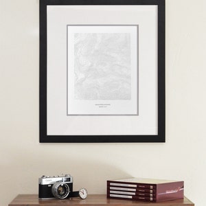 Mount Rainier Letterpress Topographic Map Washington Wall Decor Mt Rainer Art Topo Map Gifts image 3