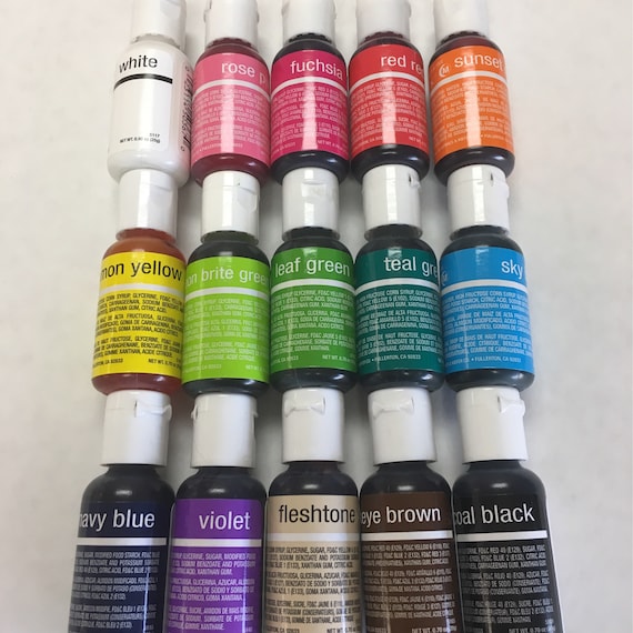 Chefmaster Liqua-Gel Food Coloring Deluxe Set of 15 | Etsy Chefmaster Liqua-Gel Food Coloring Deluxe Set of 15 | Etsy