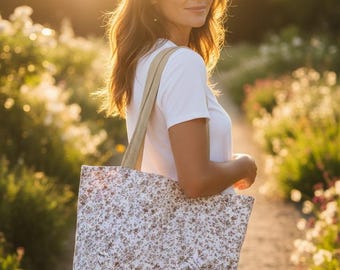Floral Handmade Floral Quilted Tote Bag