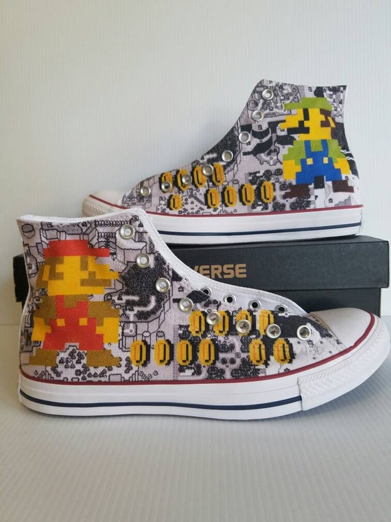 Super Mario Bros Custom Converse All Stars Super Mario Bros Bros Bros Custom Converse All Stars d96deb