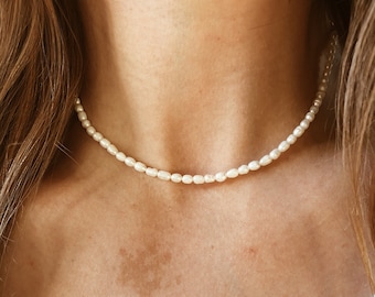 Freshwater Rice Pearl Necklace