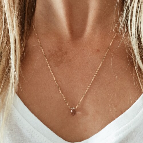 Ametrine Gemstone Teardrop Necklace in 