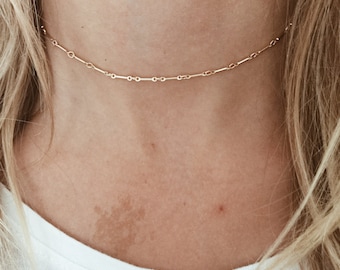 Chain Link Choker in 14/20 Gold-Fill