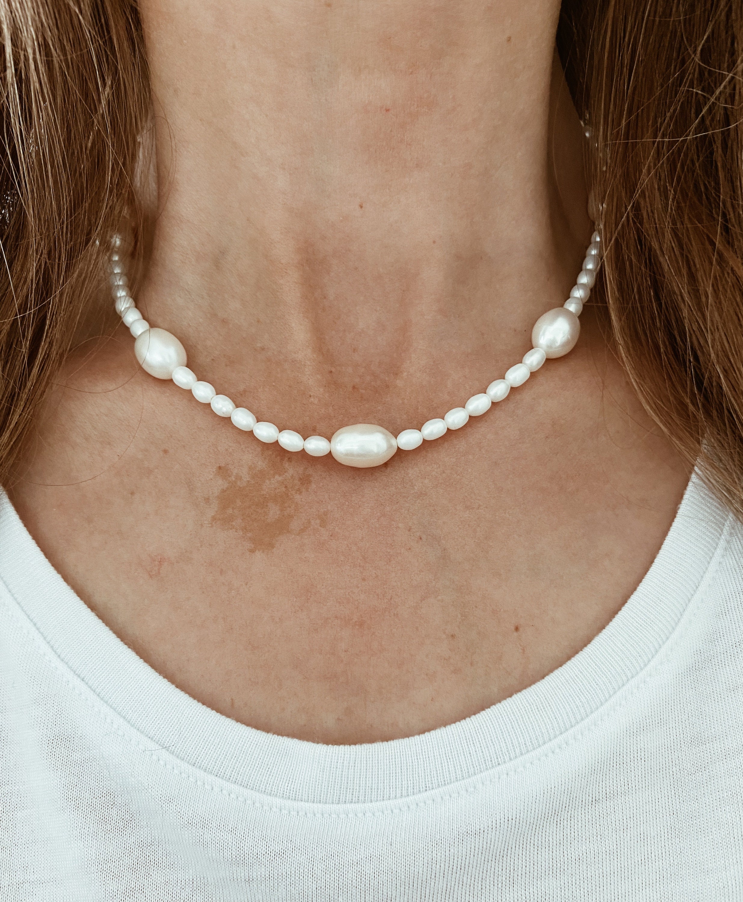 Rice Pearl Necklace