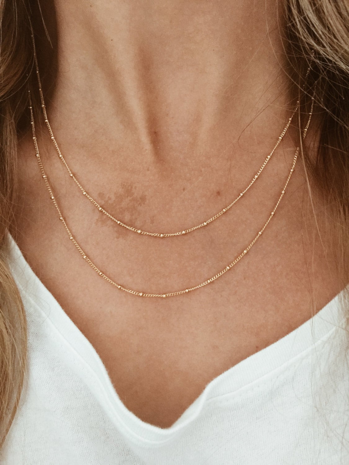 Gold Filled Beaded Chain Choker Necklace — Boy Cherie Jewelry: Delicate  Fashion Jewelry That Won't Break or Tarnish