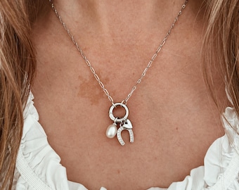 14k Gold Fill Custom Clip Charm Necklace with removable and changeable charms
