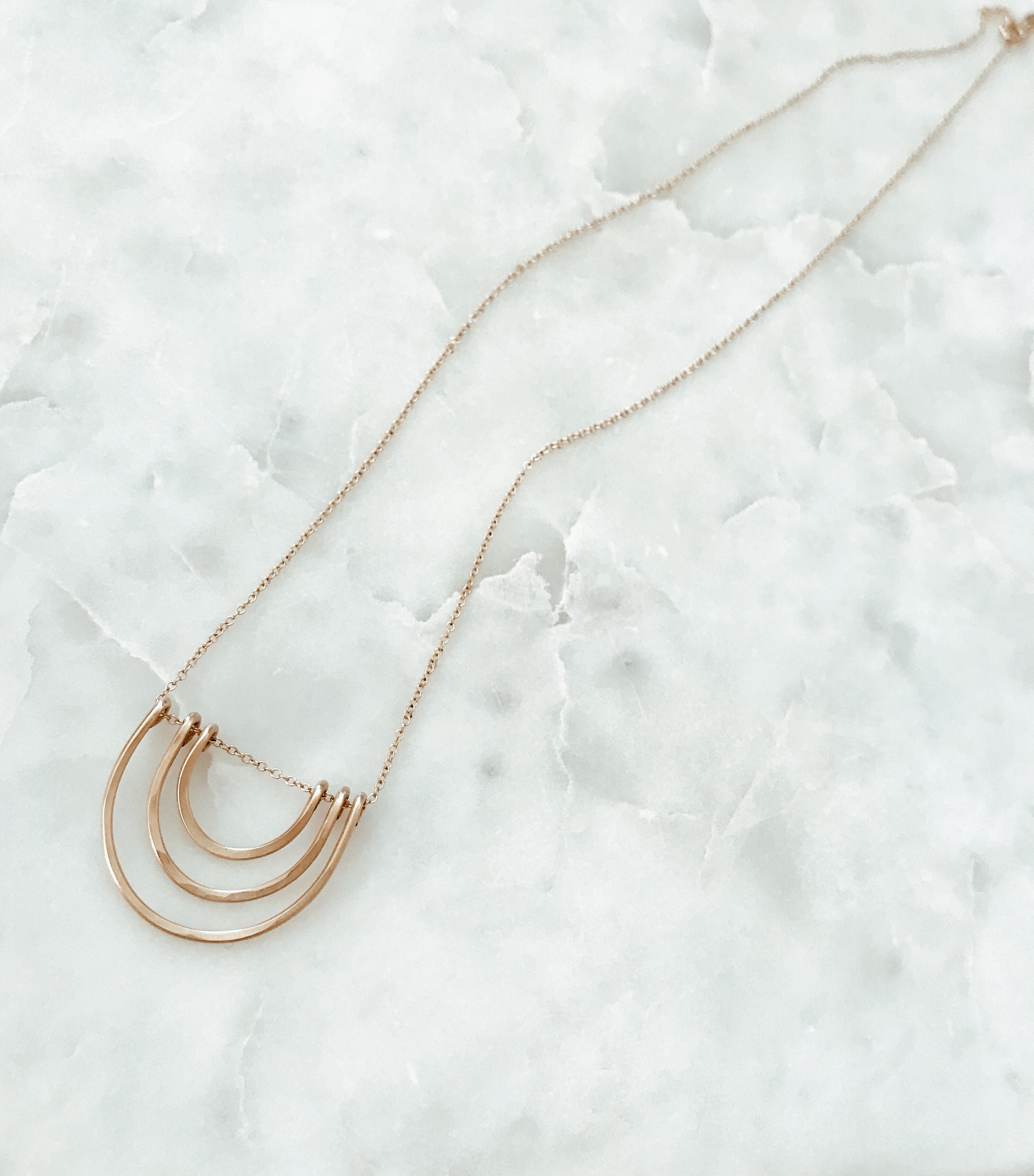 Rainbow Arch Necklace in 14k Gold Fill