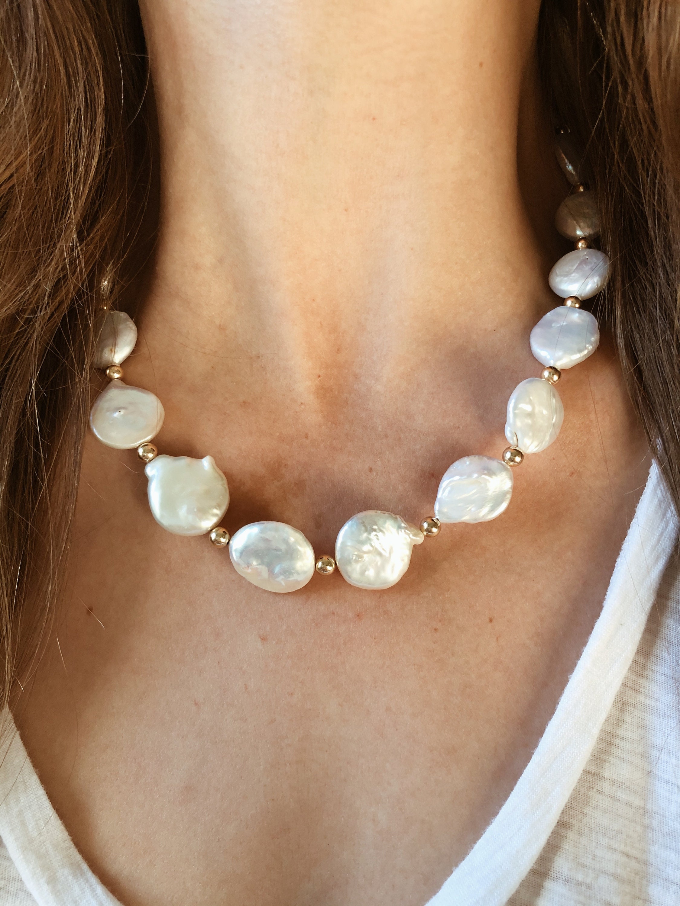 NEST Jewelry Mother-of-Pearl Cluster Necklace | Neiman Marcus