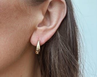 Medium Tapered Drop Earrings in 14k Gold Fill or 14k White Gold Fill