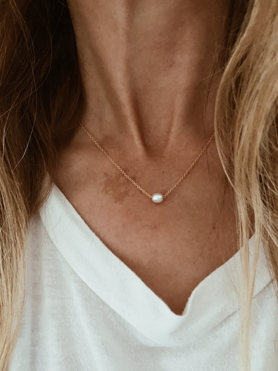 ブレスレット LESS IS MORE Y Pearl 14K Gold Field Necklace il_1080xN.4283325271_76mo.jpg