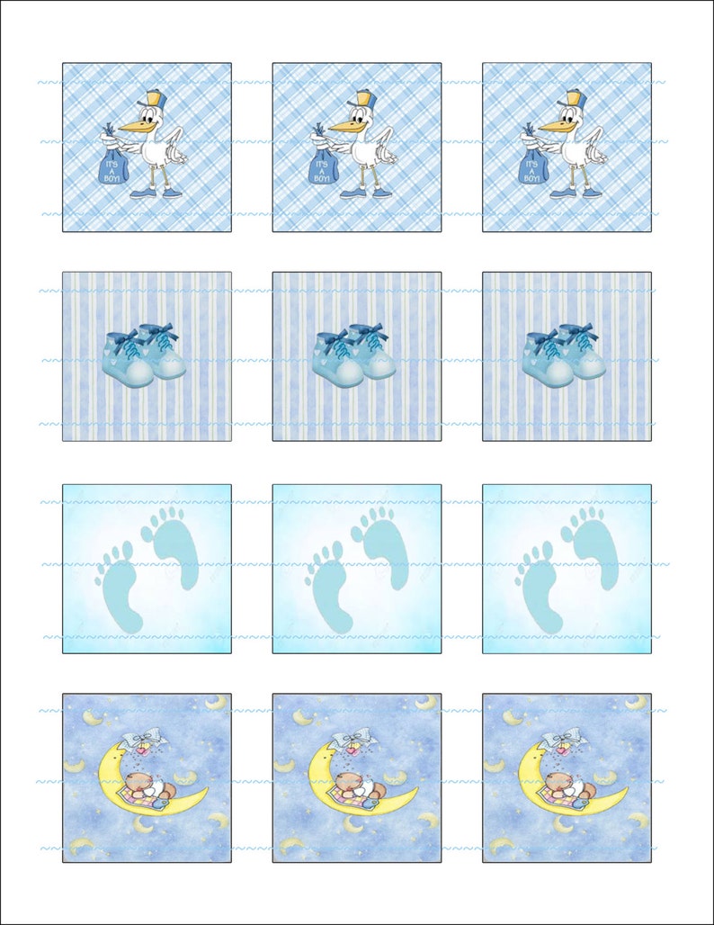 Cupcake Toppers Baby Shower Boy Printable Digital Boy Shoes Etsy