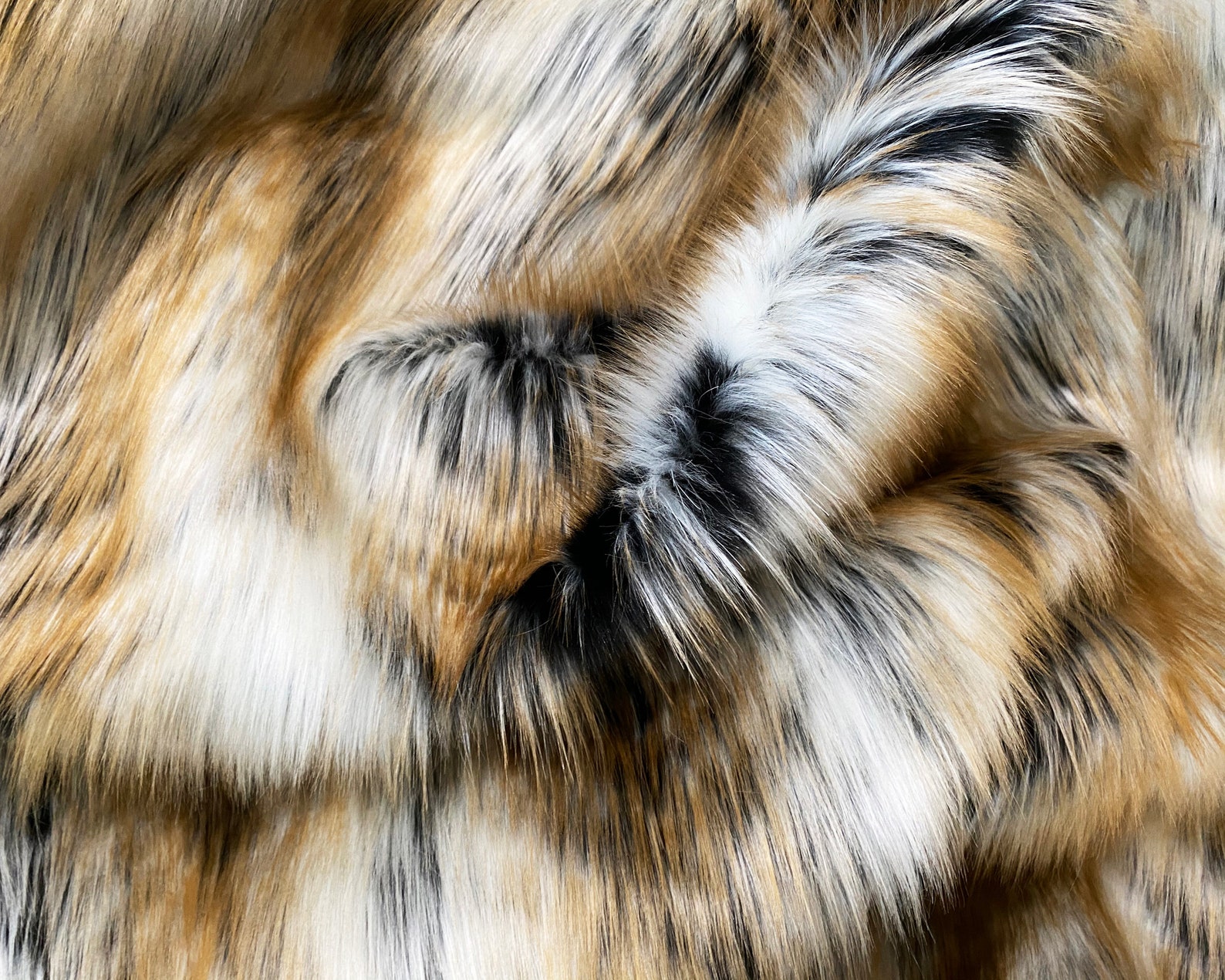 Forest Deer Animal Print Faux Fur Fabric Etsy