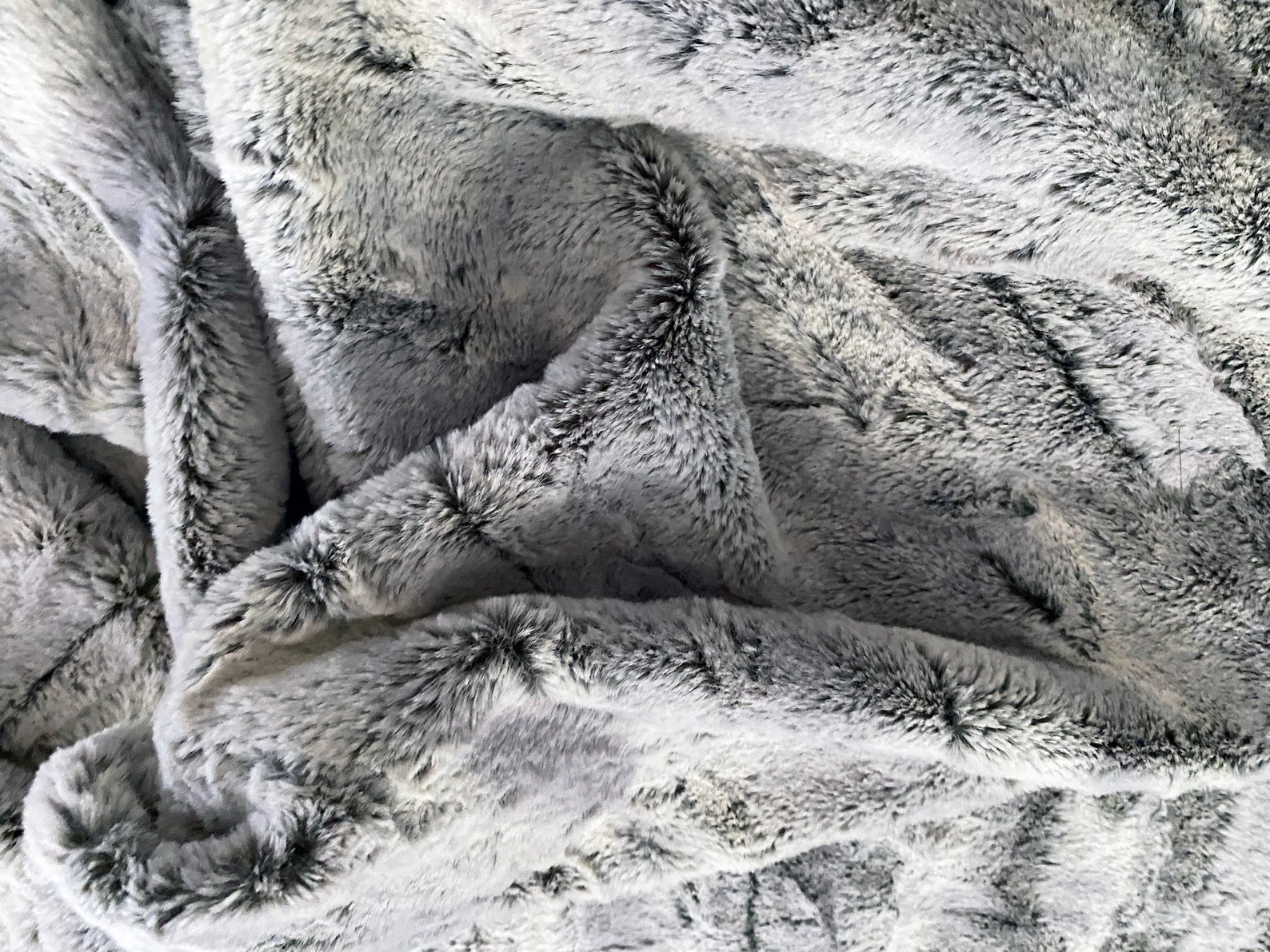 Luxe Cuddle Silver Fox Minky Fabric sold by the yard Etsy