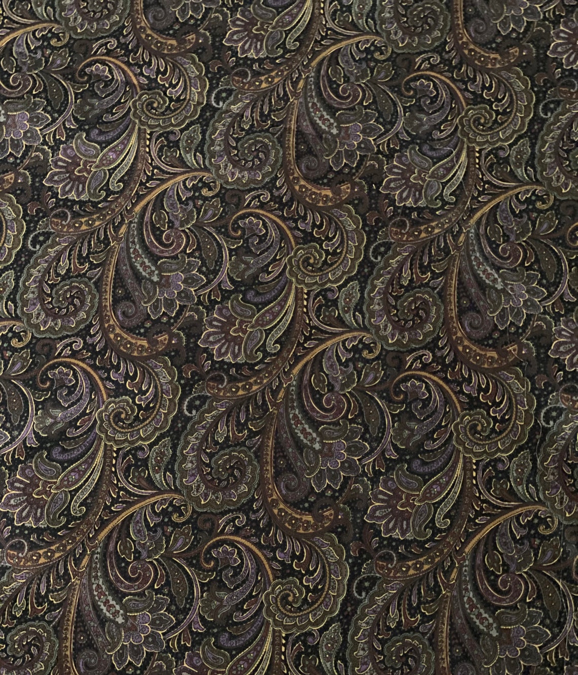 Robert Kaufman 'paisley Printsblack' 100 Cotton Etsy