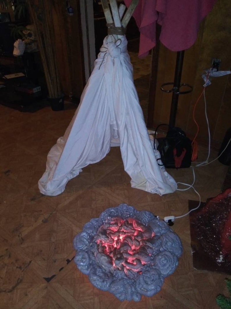 Woodland Theme Fake Camp Fire Lighted Fire Scene Setter Etsy
