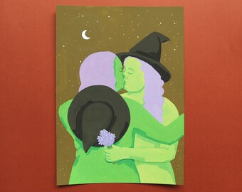 Witches in Love Original Painting