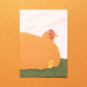 Mother Hen Postcard