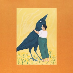 Grackle Postkarte