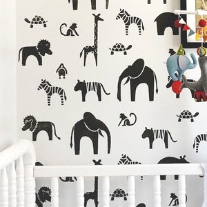 Zootopia Wall Stencil: XL Nursery Decor (24&quot; x 39.5&quot;)