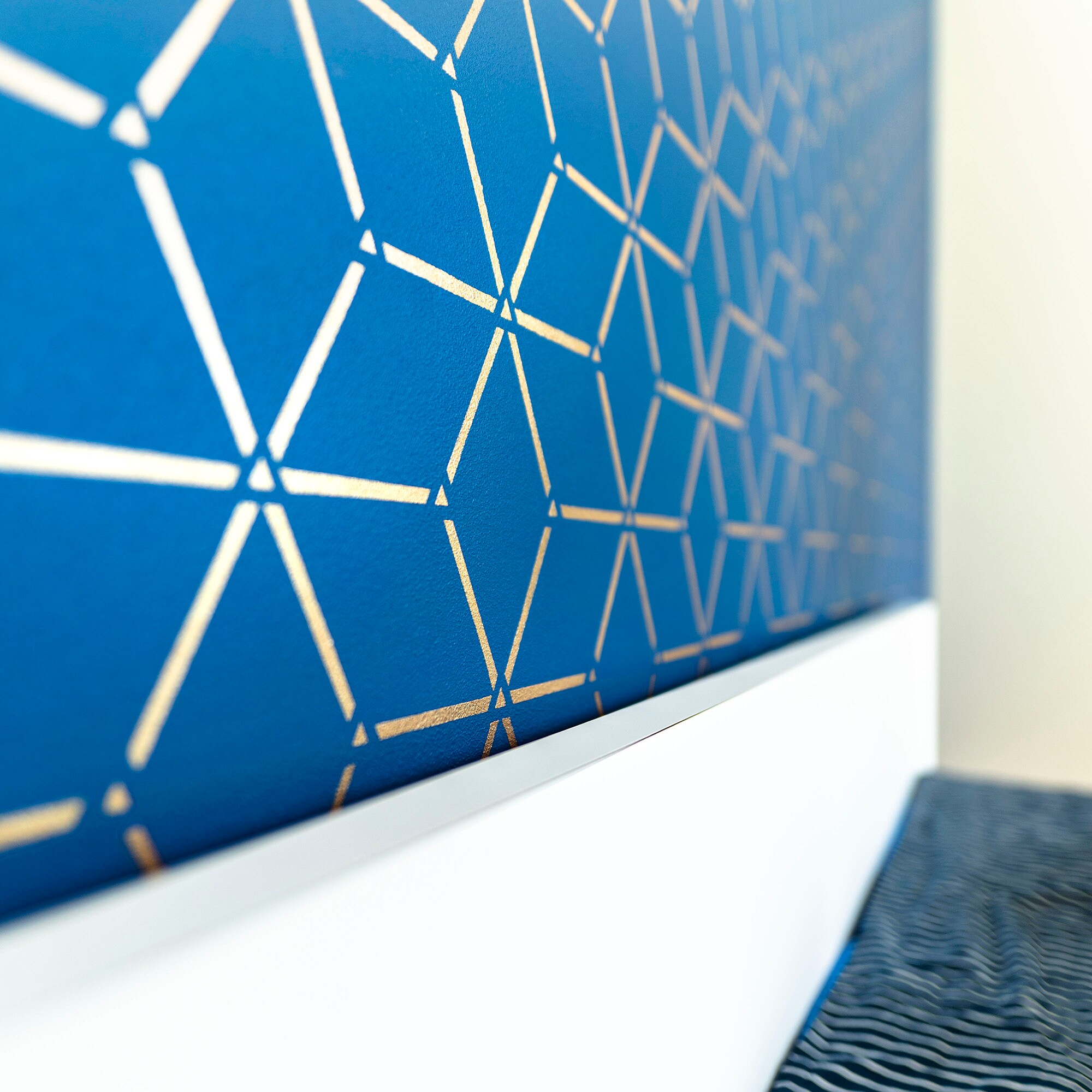 Rhombus Large Wall Stencil Pattern Geometric Wall Stencil for Etsy UK