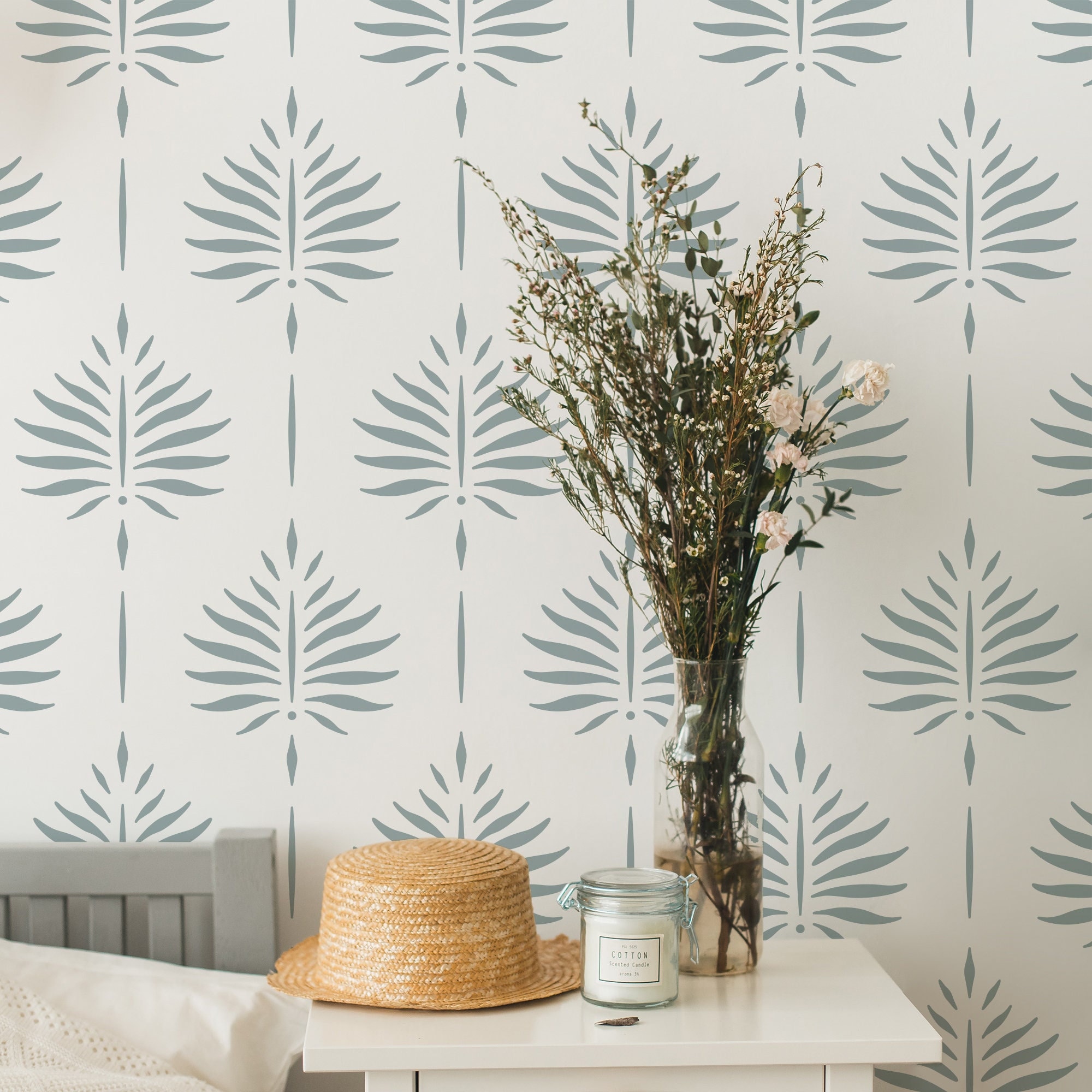 STENCILIT Celestial Wall Stencil 2-Pack - 14.5x27 Inch Large Geometric Pattern, Scandinavian DIY Painting