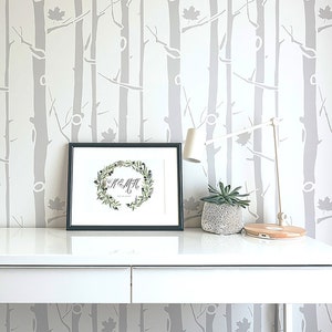 Maple Tree Large wall stencil -Tree stencil and Woodland stencil, Wall stencils, Scandinavian stencil and Stencils for walls, Tree decal