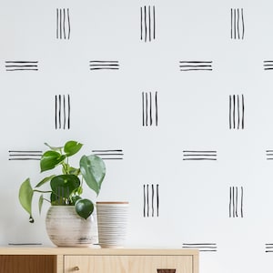 Stripes large wall stencil XL 24&quot; x 39.4&quot; stencil. Scandinavian stencil, Geometric stencil, Stripe stencil, Wall stencils, Stencilit