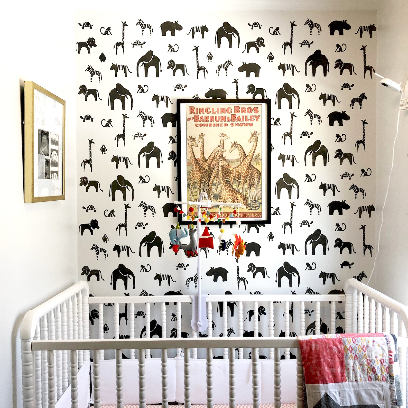 Zoo Stencil for Wall Nursery Wall Stencil Scandinavian Etsy