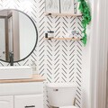 Herringbone Wall stencil, Original XL 21.6" x 38.6" Stencil, Herringbone Simple stencil for painting, Geometric Wall stencils, Stencilit