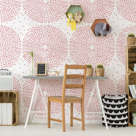 Kaleidoscope Large Wall Stencil Scandinavian Stencil Wall Etsy