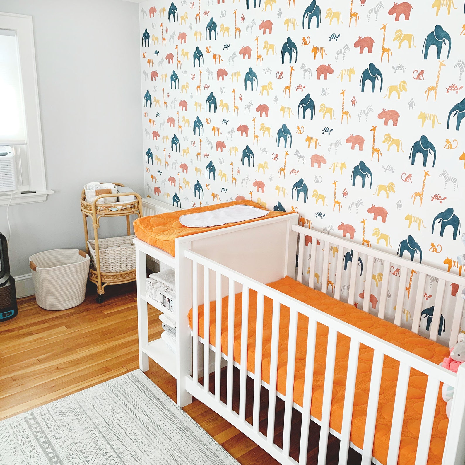 Zoo Stencil for Wall Nursery Wall Stencil Scandinavian Etsy