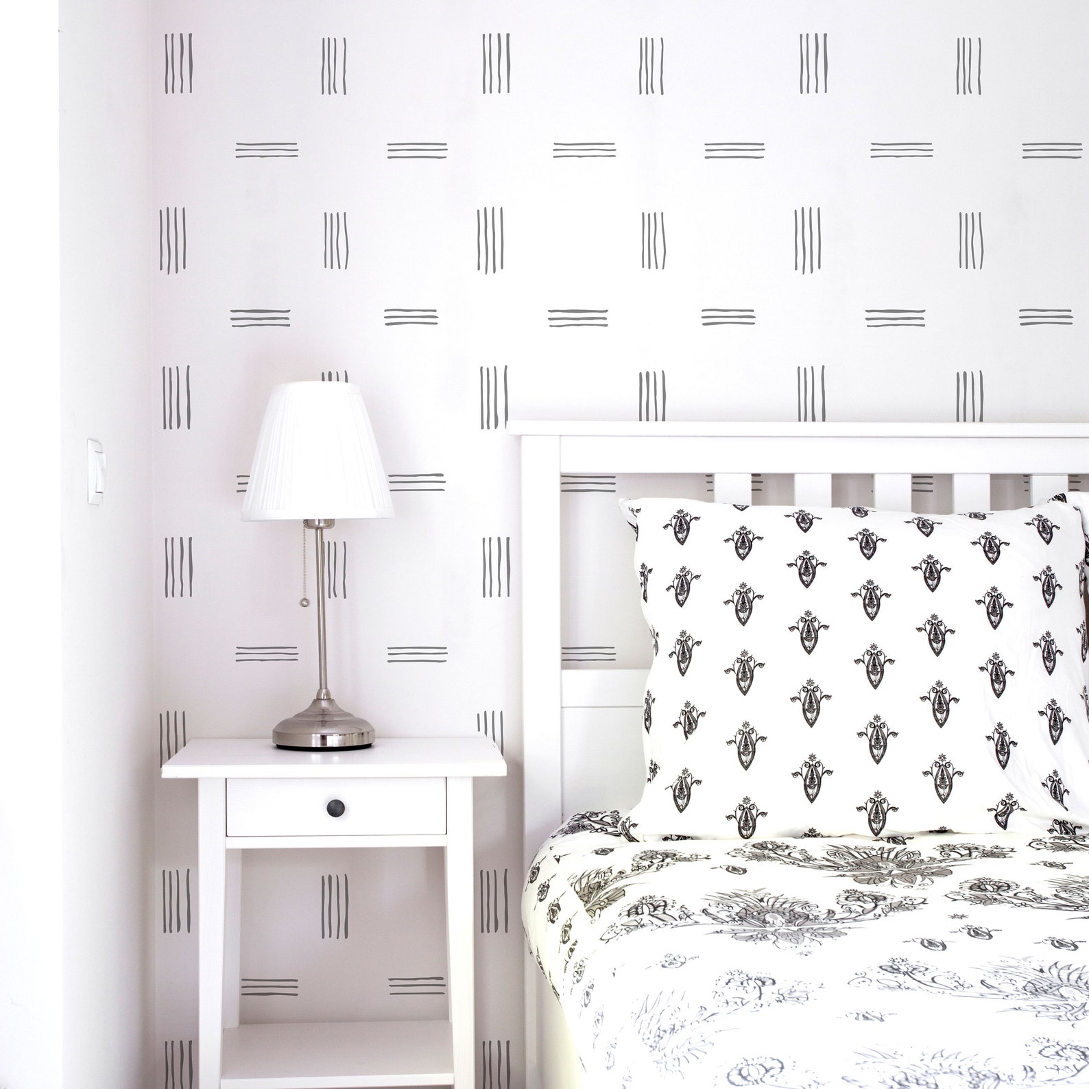 Stripes Large Wall Stencil & Stencil for Wall Scandinavian Etsy