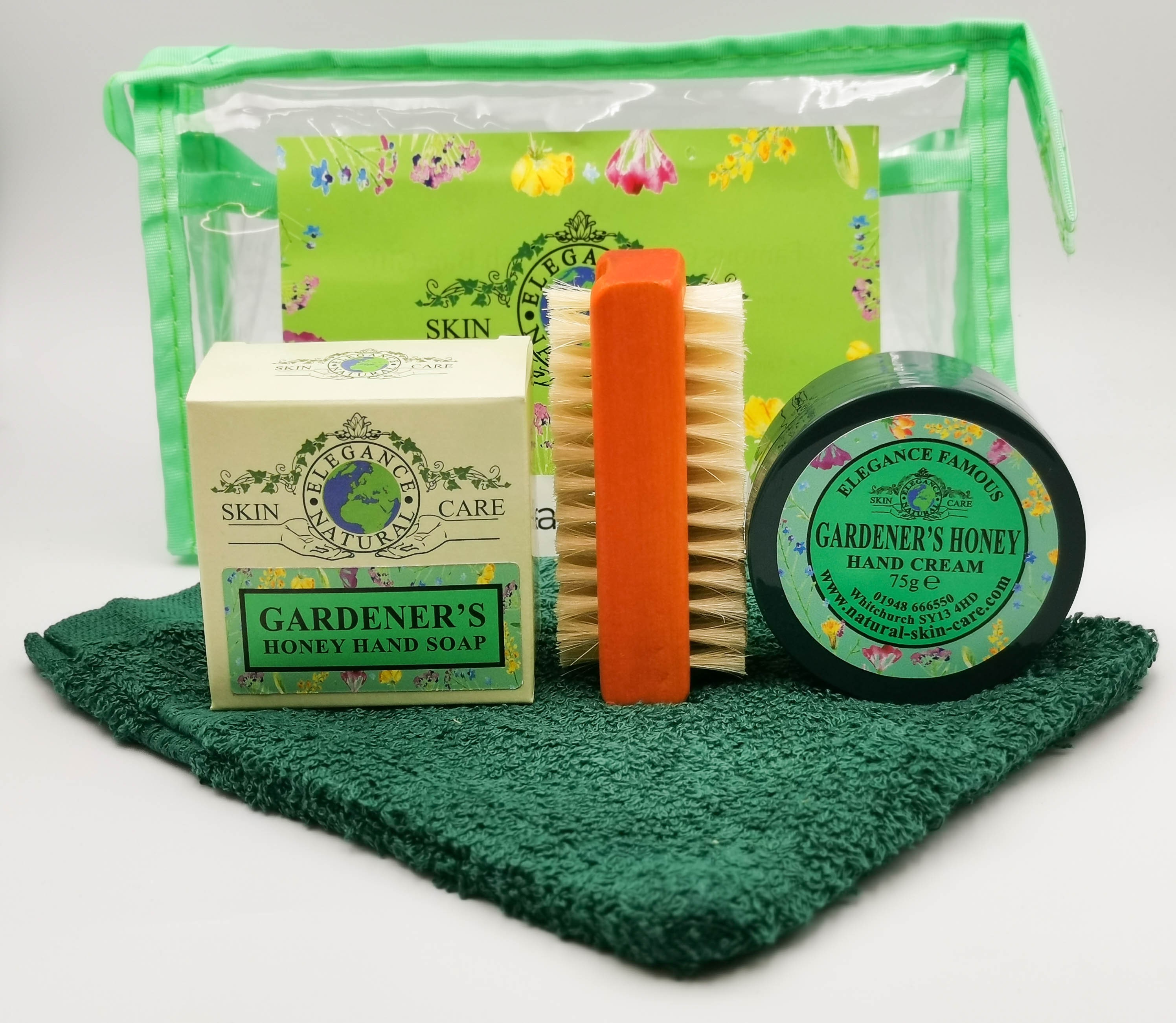 Gardener Bag Ideal Gift Award Winning Gardener's Handcream Soap Nail Brush Wash Hand Cream Flannel allotment garden present hands