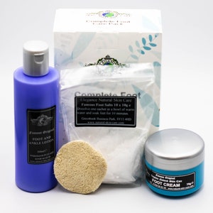 Complete Foot Care Pack Honey and Peppermint Handmade & packed in GB Cooling and soothing pedicure repair dry/cracked heels