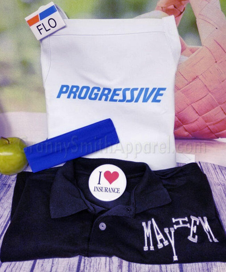 Halloween MAYHEM Allstate Costume / Embroidered Black shirt Etsy