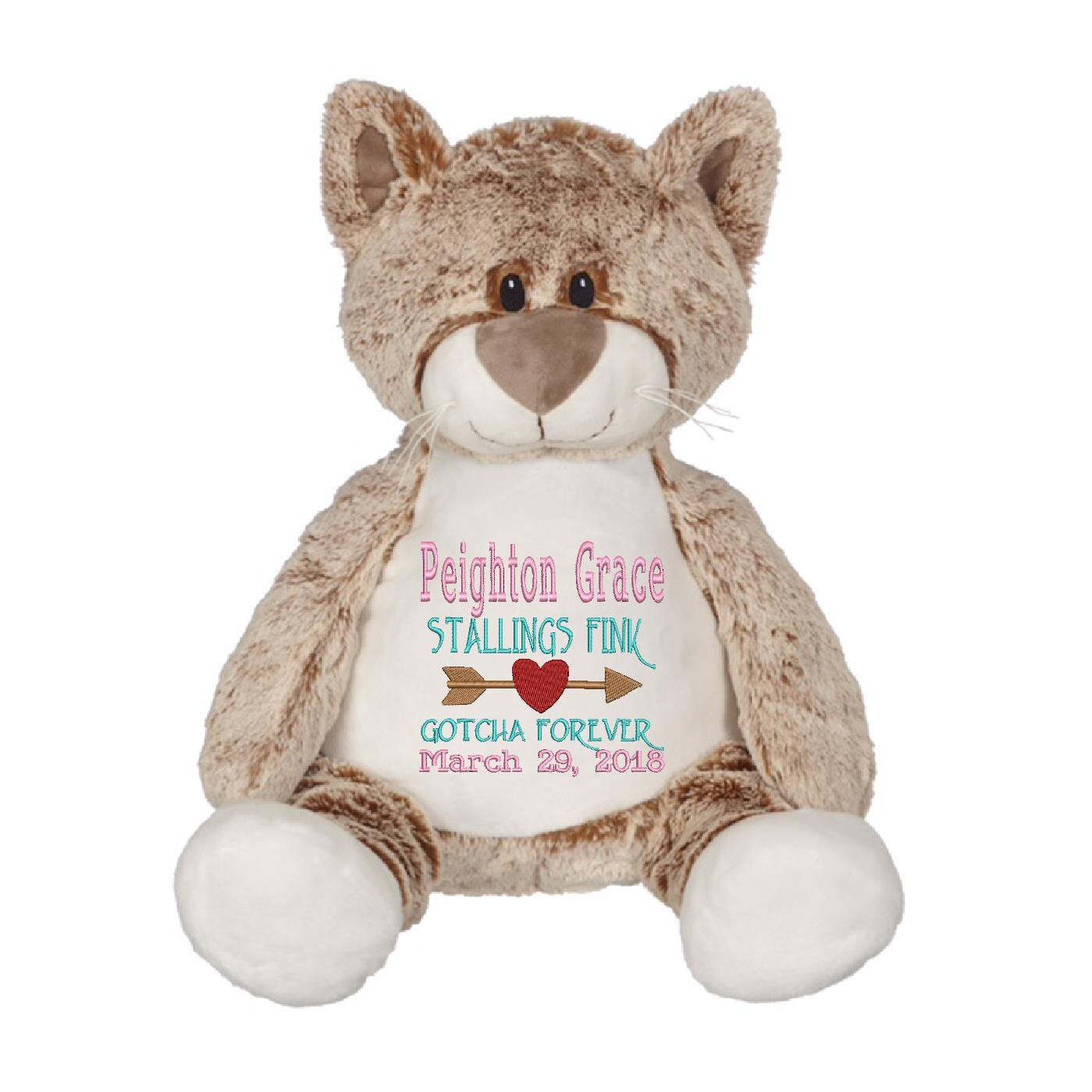 personalized embroidered stuffed animals