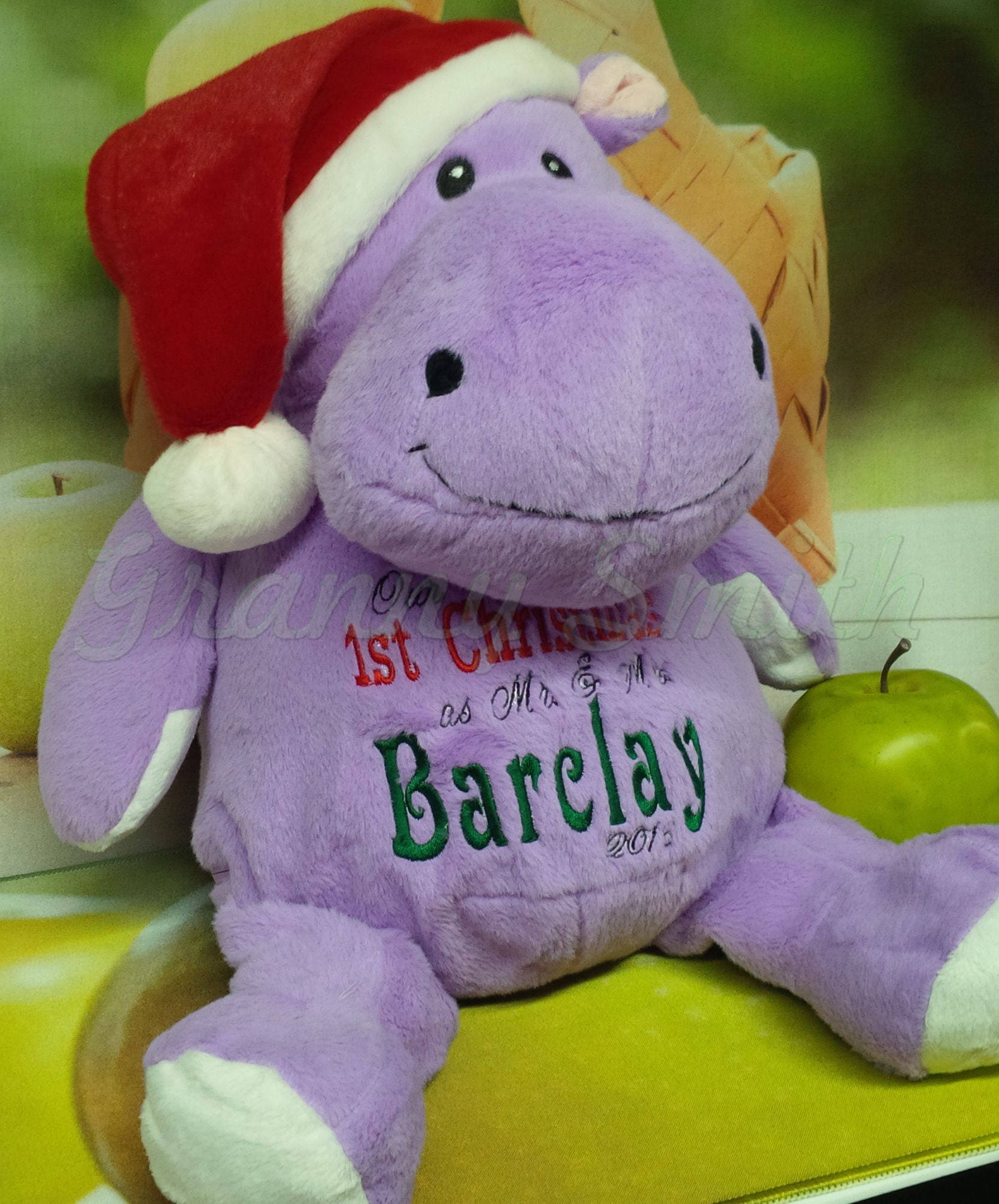 stuffed hippopotamus for christmas