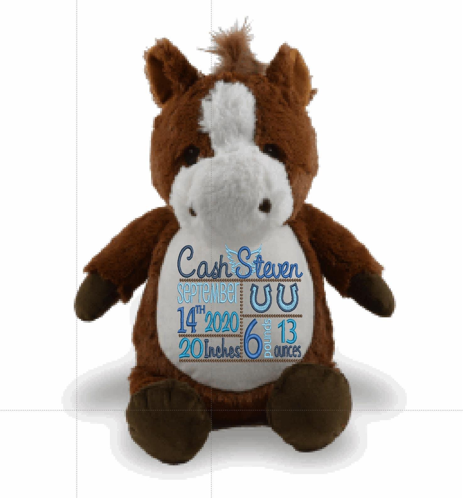 Horse equestrian plush plushie stuffie stuffed animal custom
