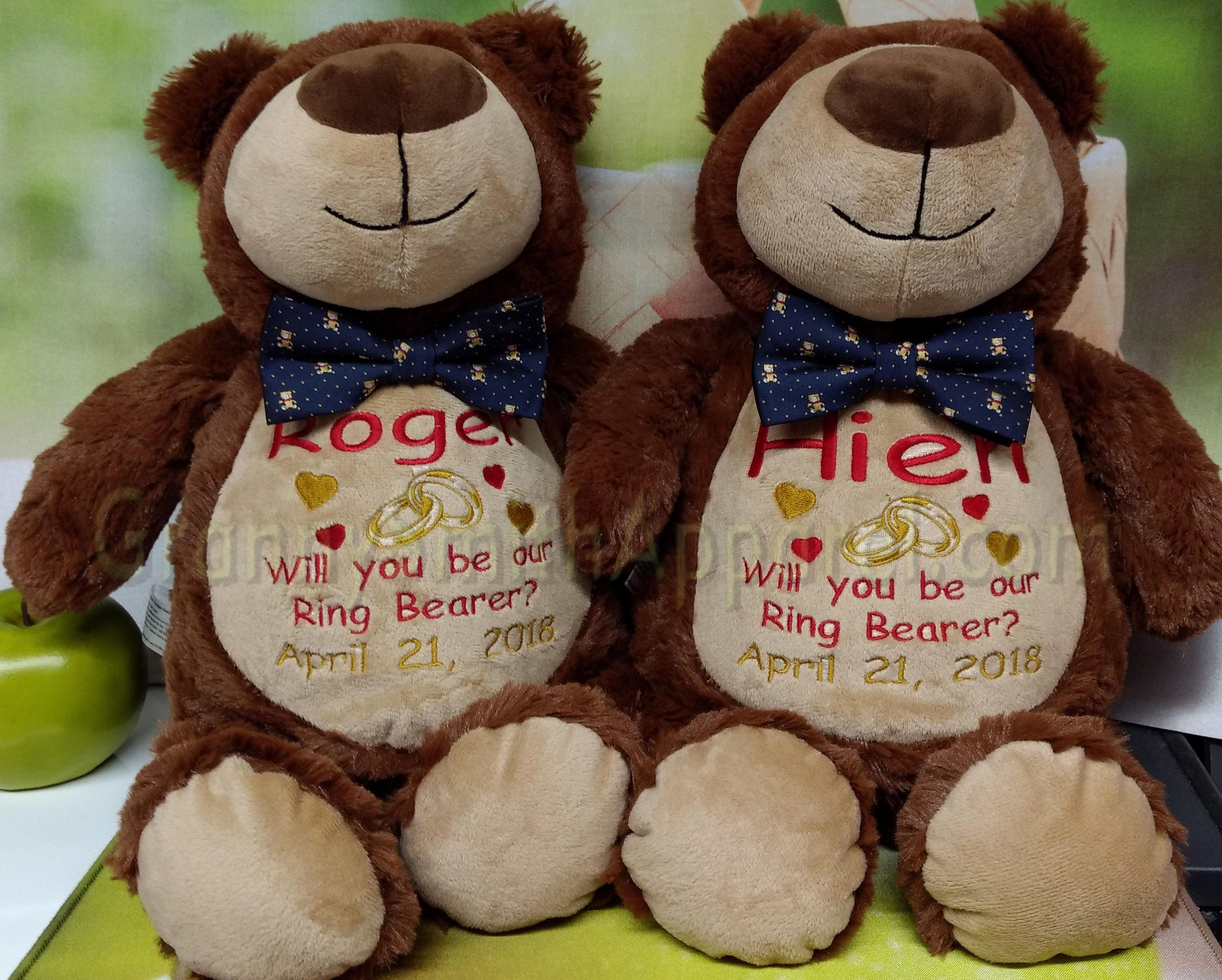 ring bearer stuffed animal
