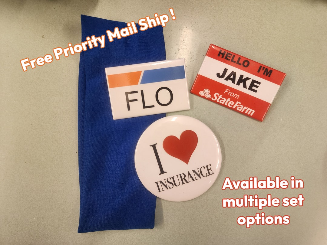 Insurance Pins Kids Halloween Costume Supply. 3 Piece I Love Etsy