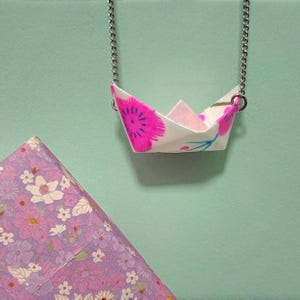 Limited edition\ collana con barchetta in origami