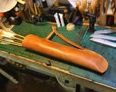 Handmade and stitched archery quiver