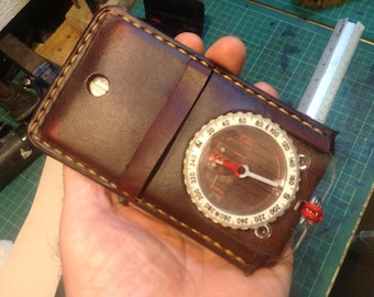 シルバ エクスペディション4 ハンドメイドレザーコンパスケース - Etsy