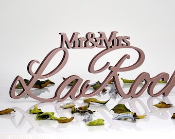 Personalized With Your Last Name, Mr & Mrs Family Name, Mr and Mrs Sign