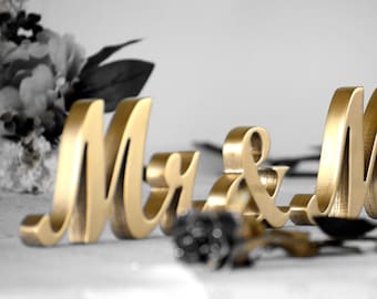 Plaque de table pour mariage, plaque Mr et Mme, livraison express - 2-4 jours ouvrables