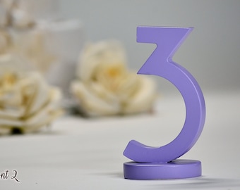 Table Numbers, Wooden Numbers, Table Number Sticks, Wedding Table Number, Number Centerpiece, Rustic Wedding, Table Decor, TNF2-120-PAINTED