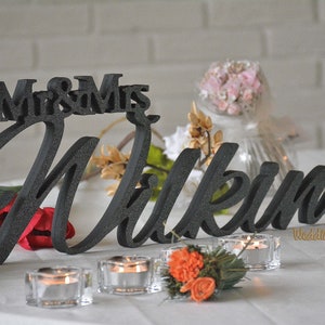 Sweetheart Table Mr And. Mrs Sign and Custom Made Mr & Mrs - Etsy