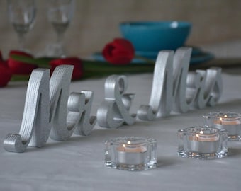 Sweetheart Table Mr And. Mrs Sign and  Mr and Mrs Table Sign
