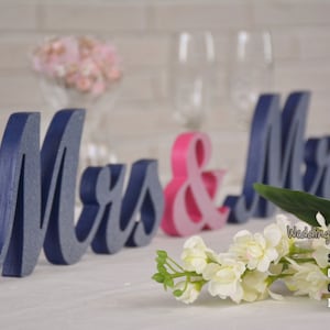 Mrs & Mrs,  Sweet Heart Table Sign Mrs and Mrs, Mrs and Dr sign, Sweetheart table, Bridal Decoration, EXPRESS SHIPPING- 2-4 business days