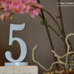 Table Numbers, Wedding Decor, Wedding Table Numbers, Silver Table Numbers, Table Number